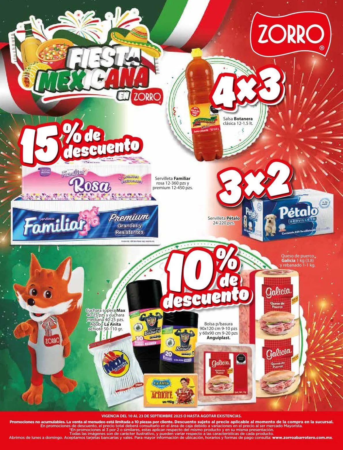 Catálogo de Zorro Ofertas 10 de septiembre al 23 de septiembre 2025 - Pagina 16