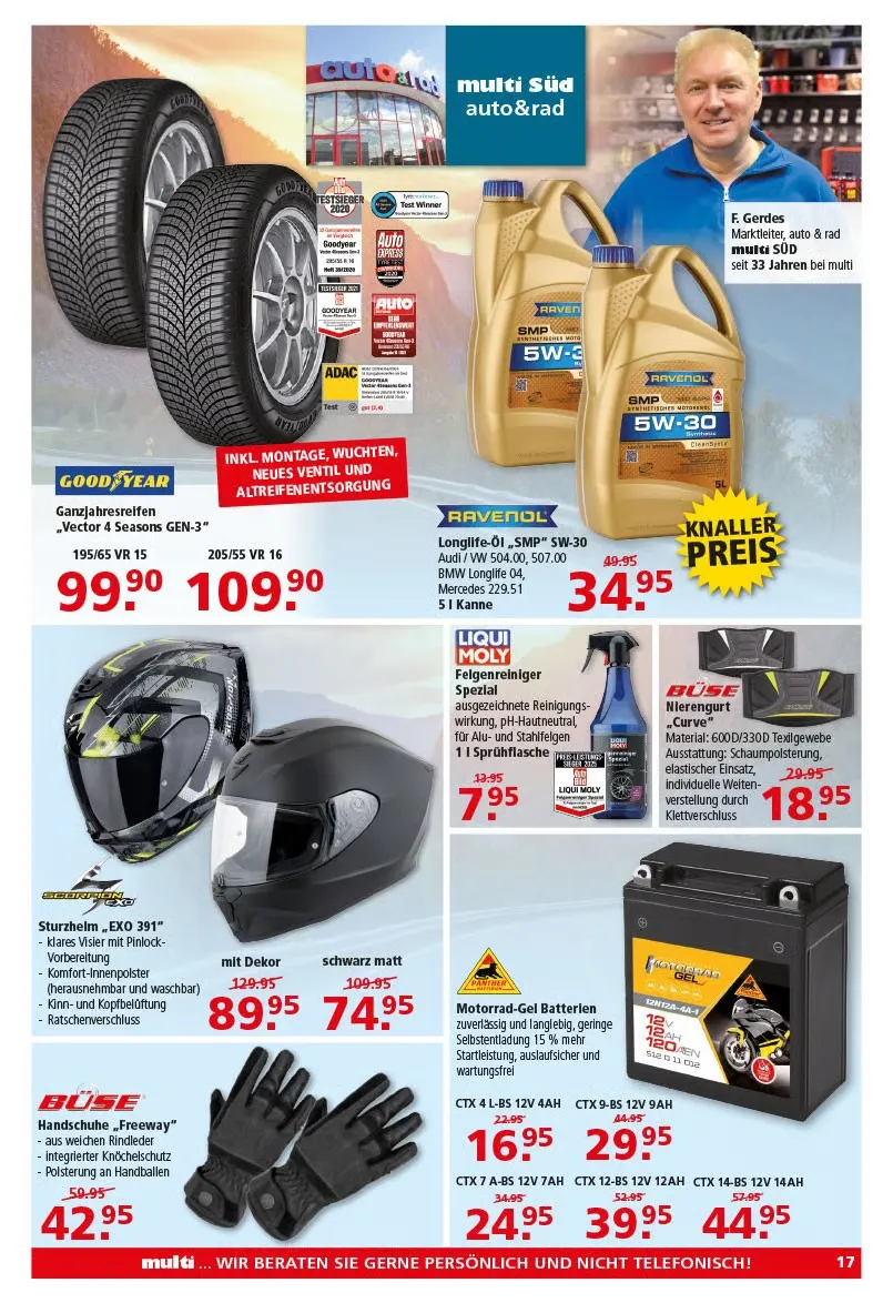 DE - Multi Markt Angebote von 7. April bis 12. April 2025 - Prospekt seite 17