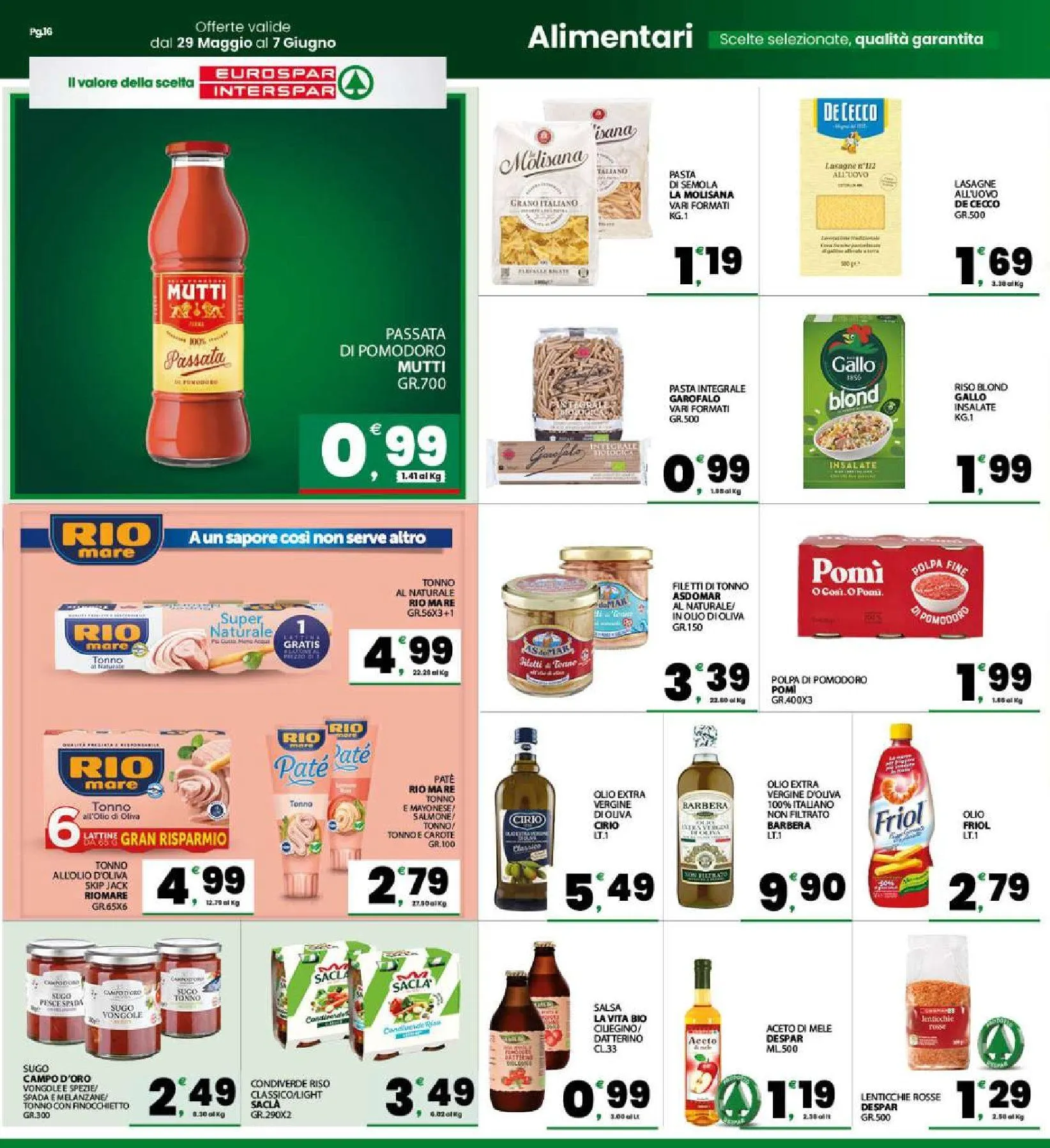  Volantini Interspar da 29 maggio a 7 giugno di 2026 - Pagina del volantino 16