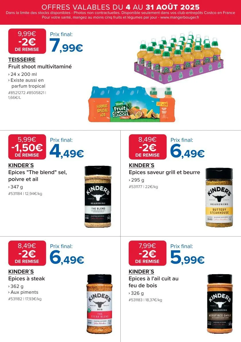 Catalogues Costco du 4 août au 31 août 2025 - Catalogue page 16