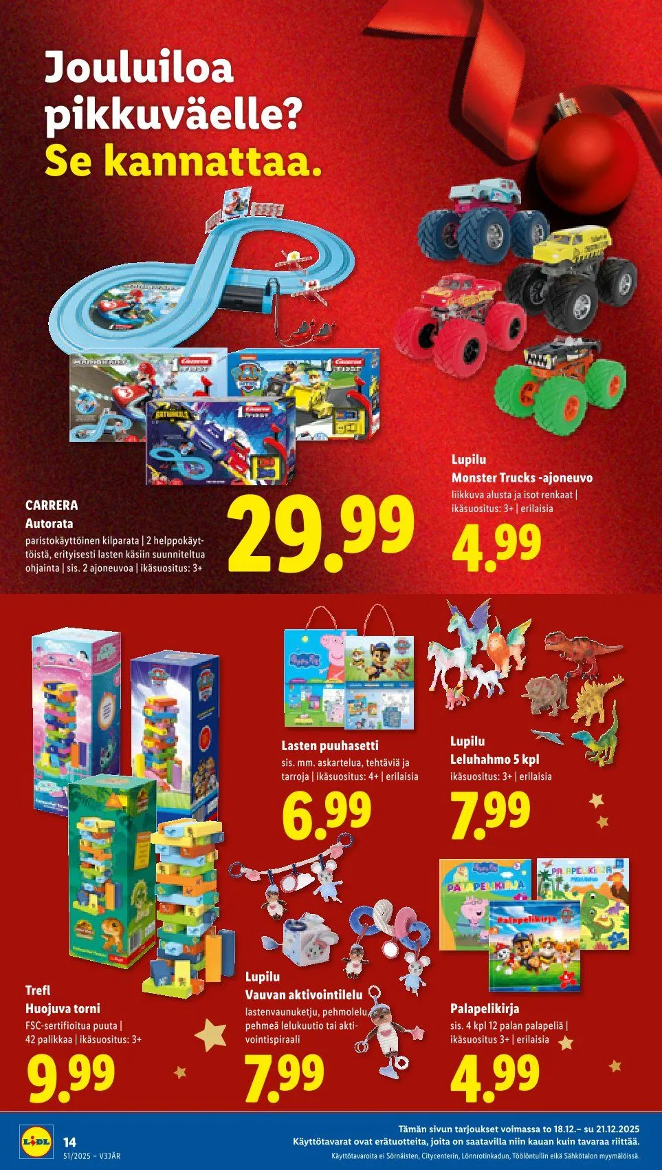 Lidl voimassa alkaen 18. joulukuuta - 21. joulukuuta 2025 - Tarjouslehti sivu 16