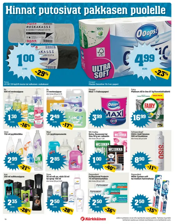 Kärkkäinen  voimassa alkaen 21. tammikuuta - 3. helmikuuta 2026 - Tarjouslehti sivu 16