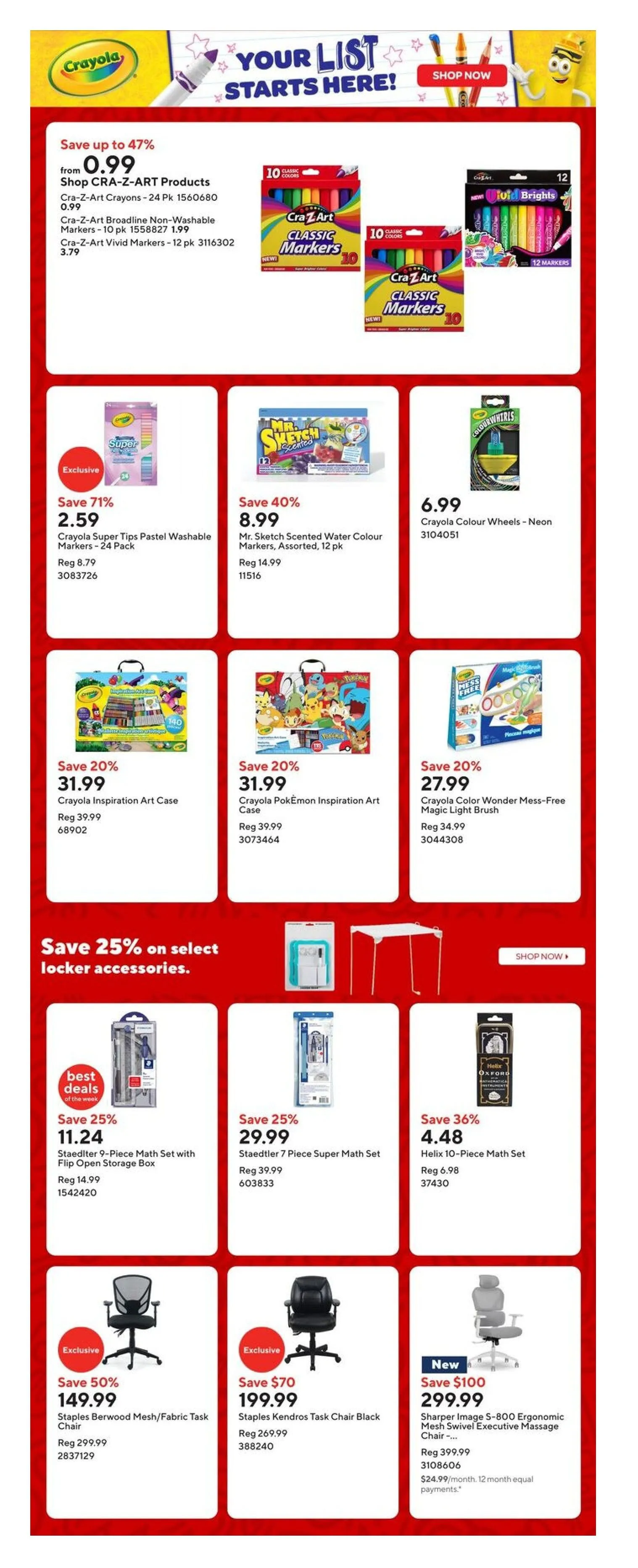 Staples Sales from August 14 to September 11 2025 - flyer page 16