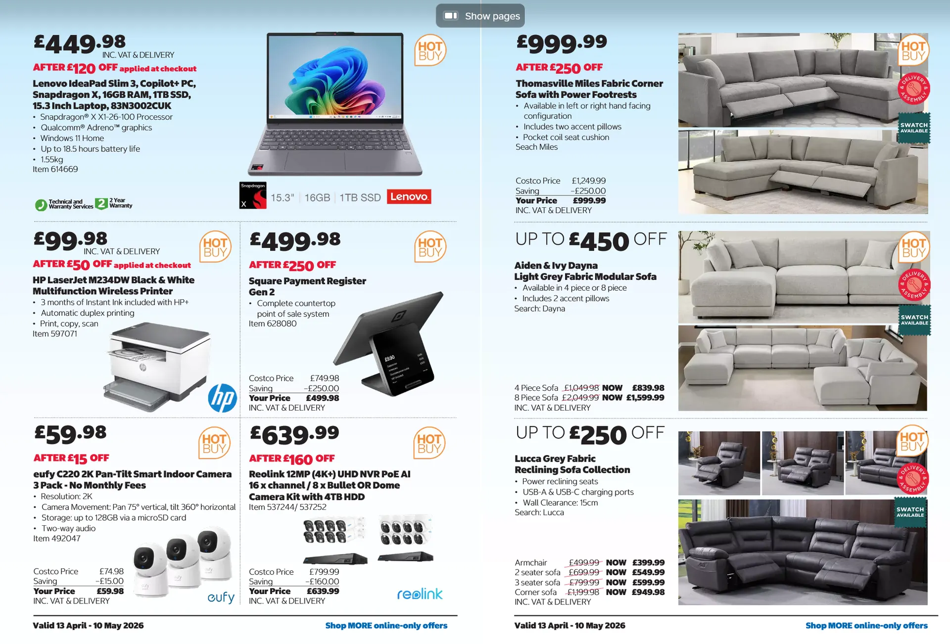 Costco Offers from 13 April to 10 May 2026 - Catalogue Page 16