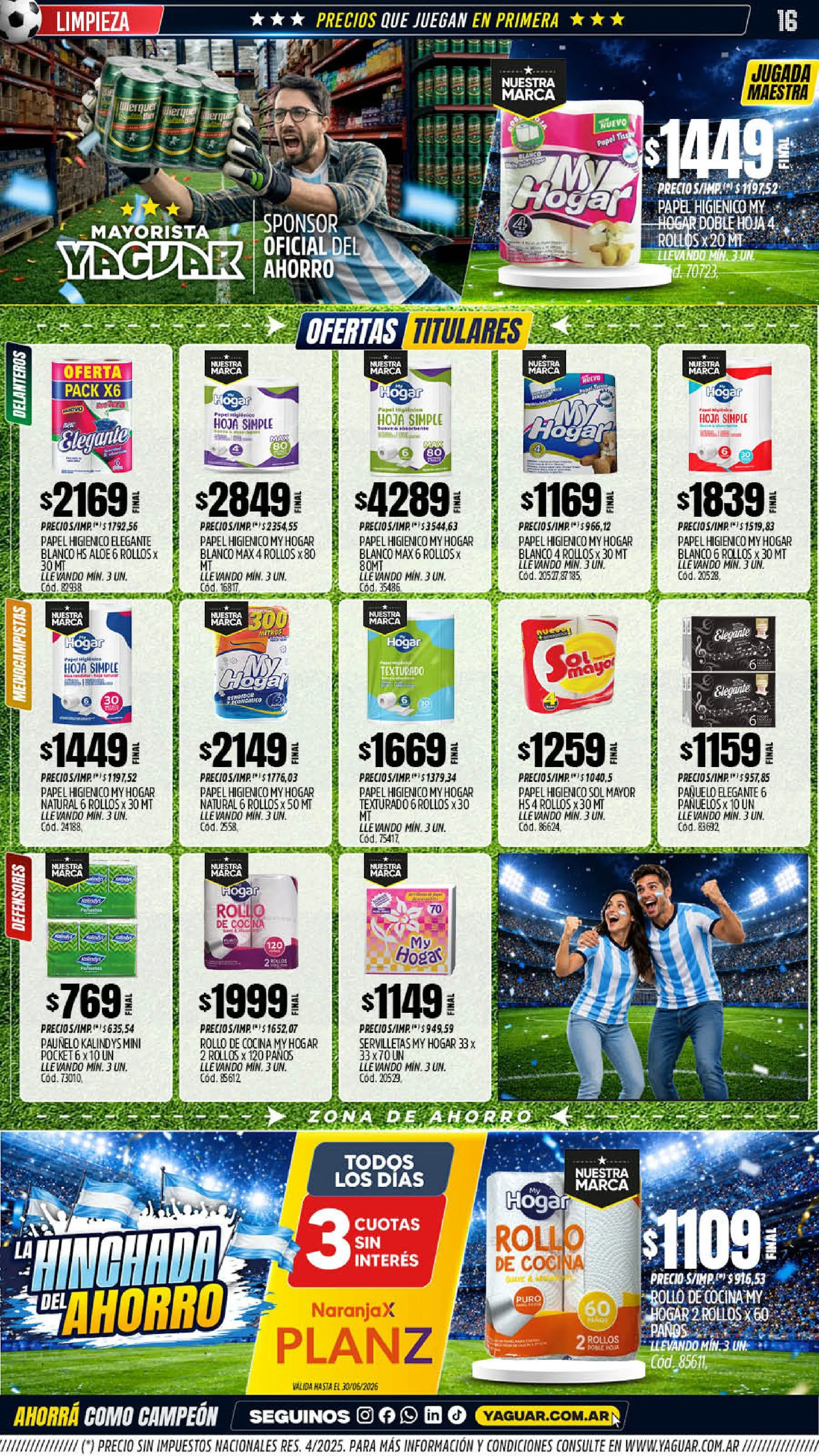Ofertas de Ofertas Yaguar  1 de junio al 7 de junio 2026 - Página 16 del catálogo