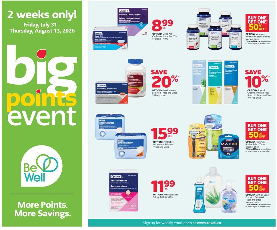 Rexall Sales from July 31 to August 13 2026 - flyer page 16