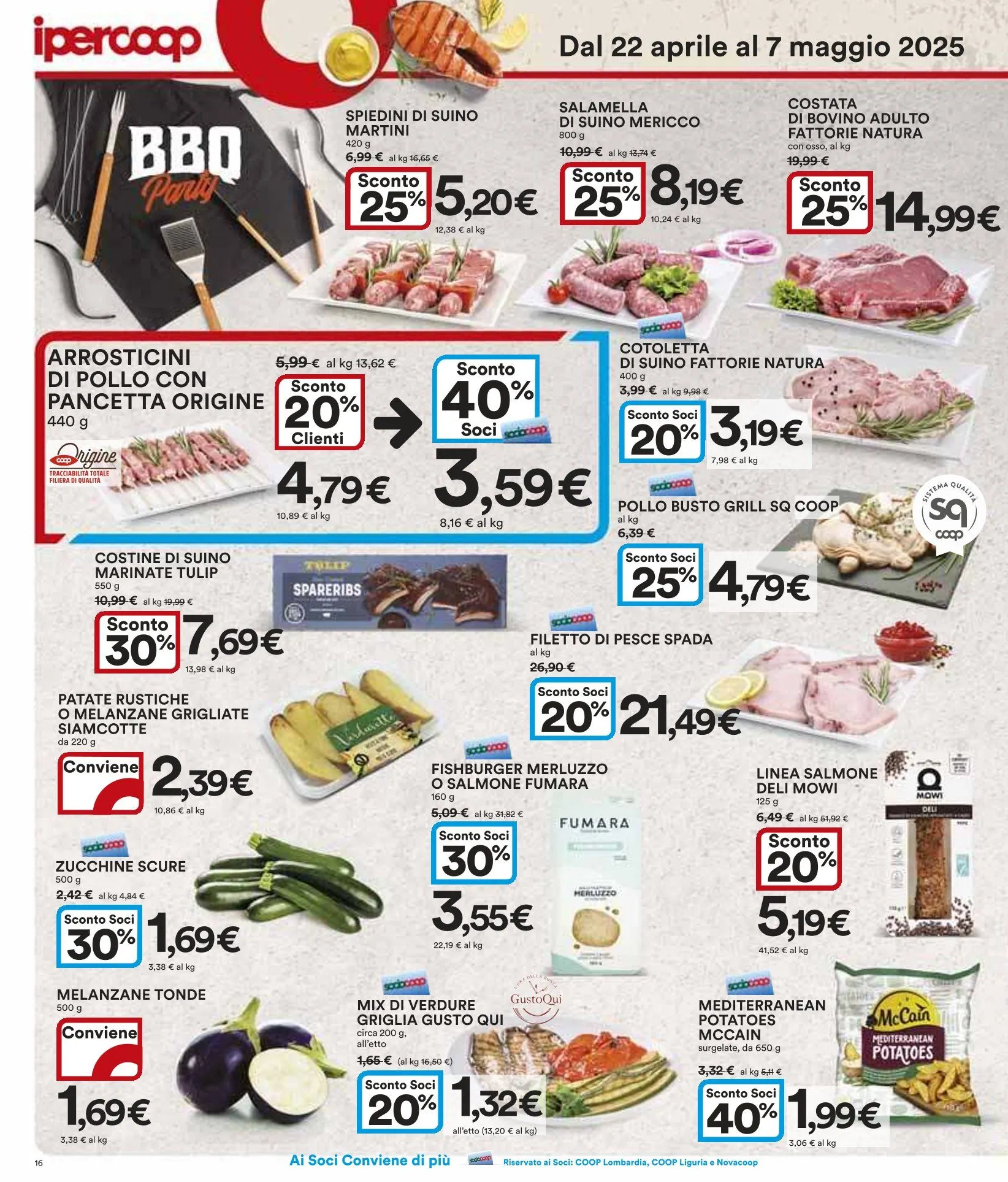 Ipercoop Volantino da 22 aprile a 7 maggio di 2025 - Pagina del volantino 16