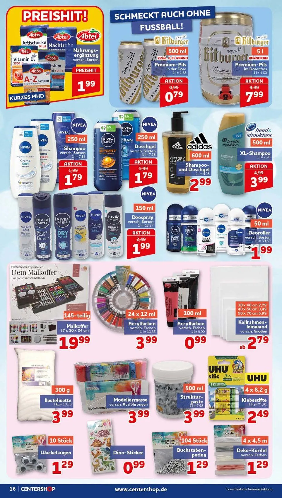CENTERSHOP Prospekte von 20. Juli bis 25. Juli 2026 - Prospekt seite 16