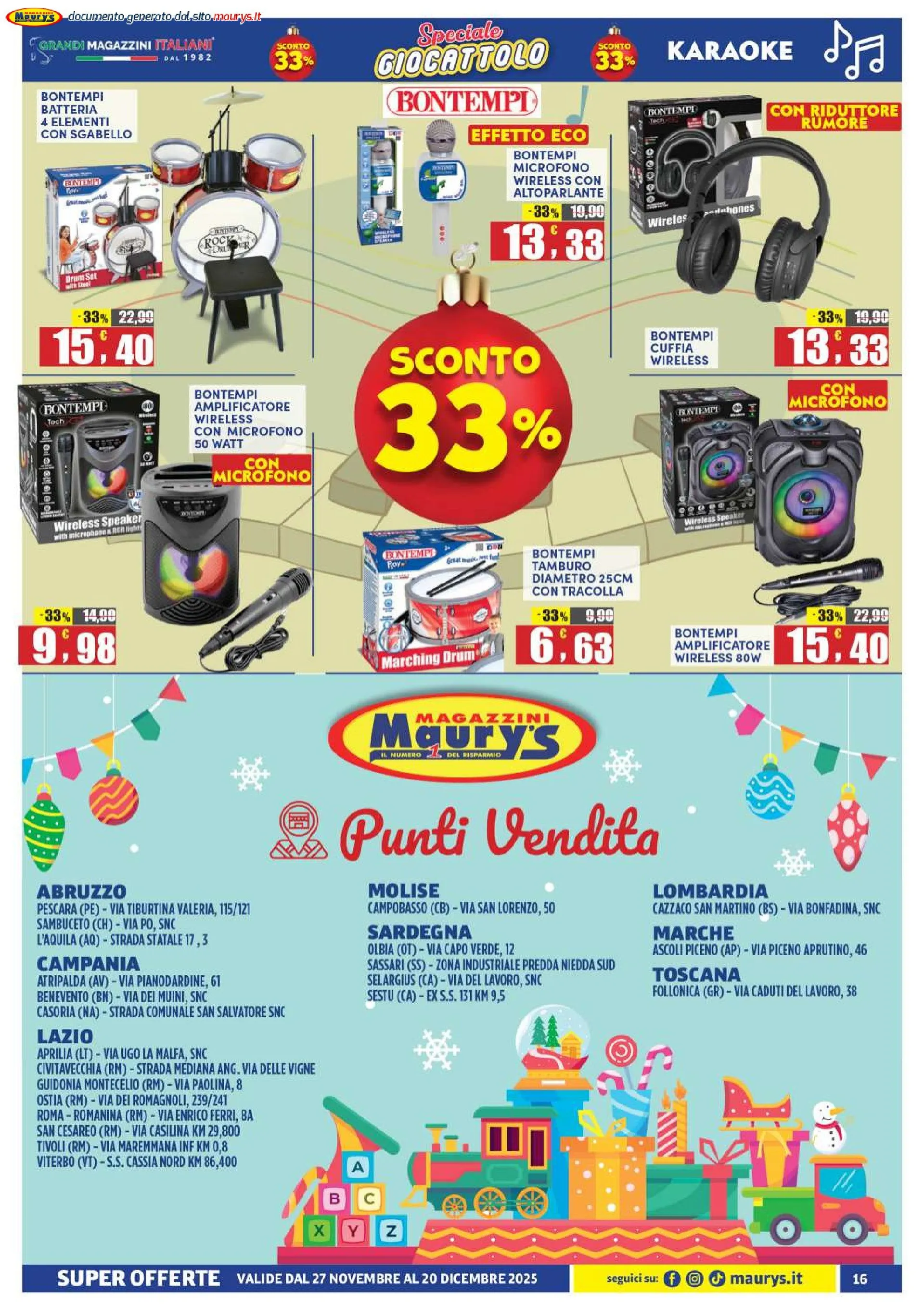 Maury's Volantino da 27 novembre a 20 dicembre di 2025 - Pagina del volantino 16