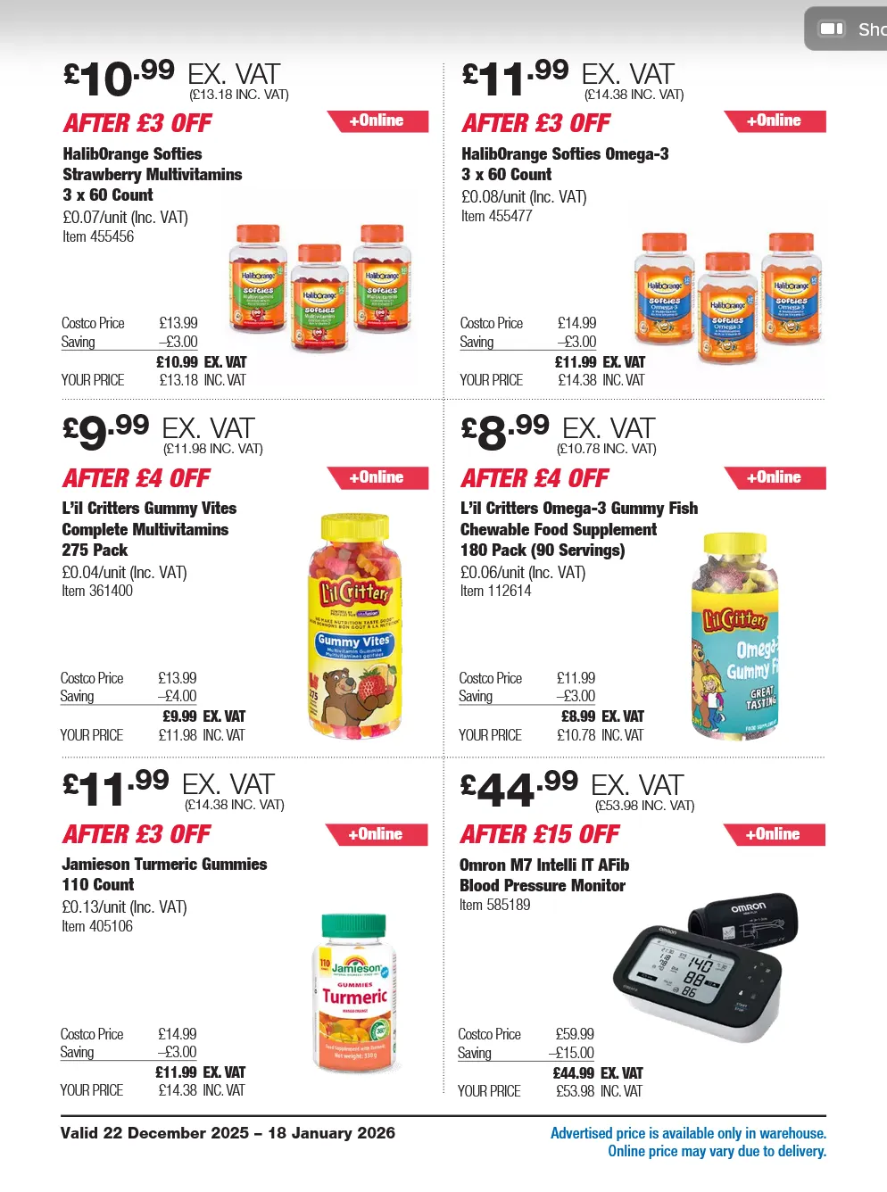 COSTCO Deals from 20 December to 18 January 2026 - Catalogue Page 16