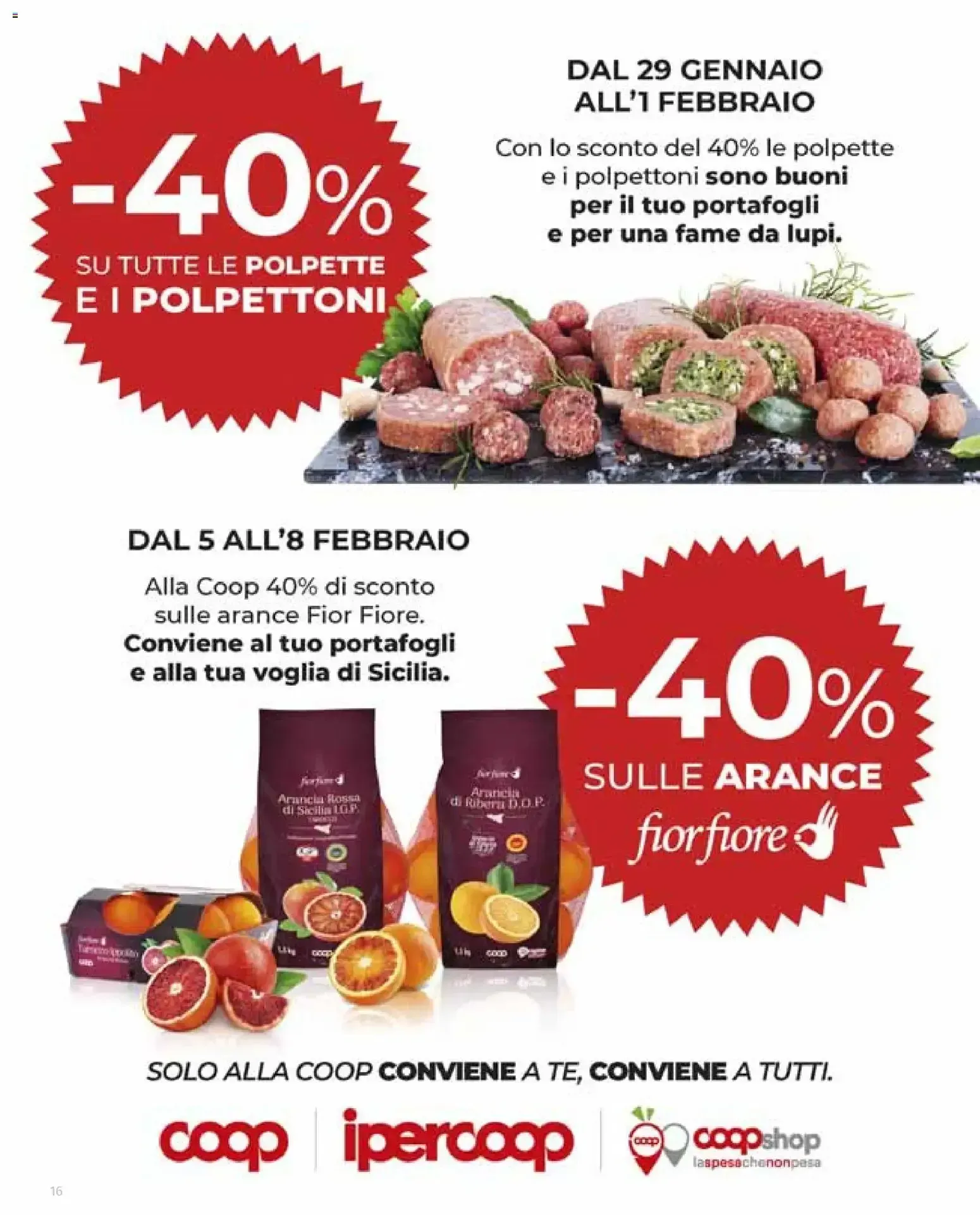 Offerte Ipercoop da 29 gennaio a 11 febbraio di 2026 - Pagina del volantino 16