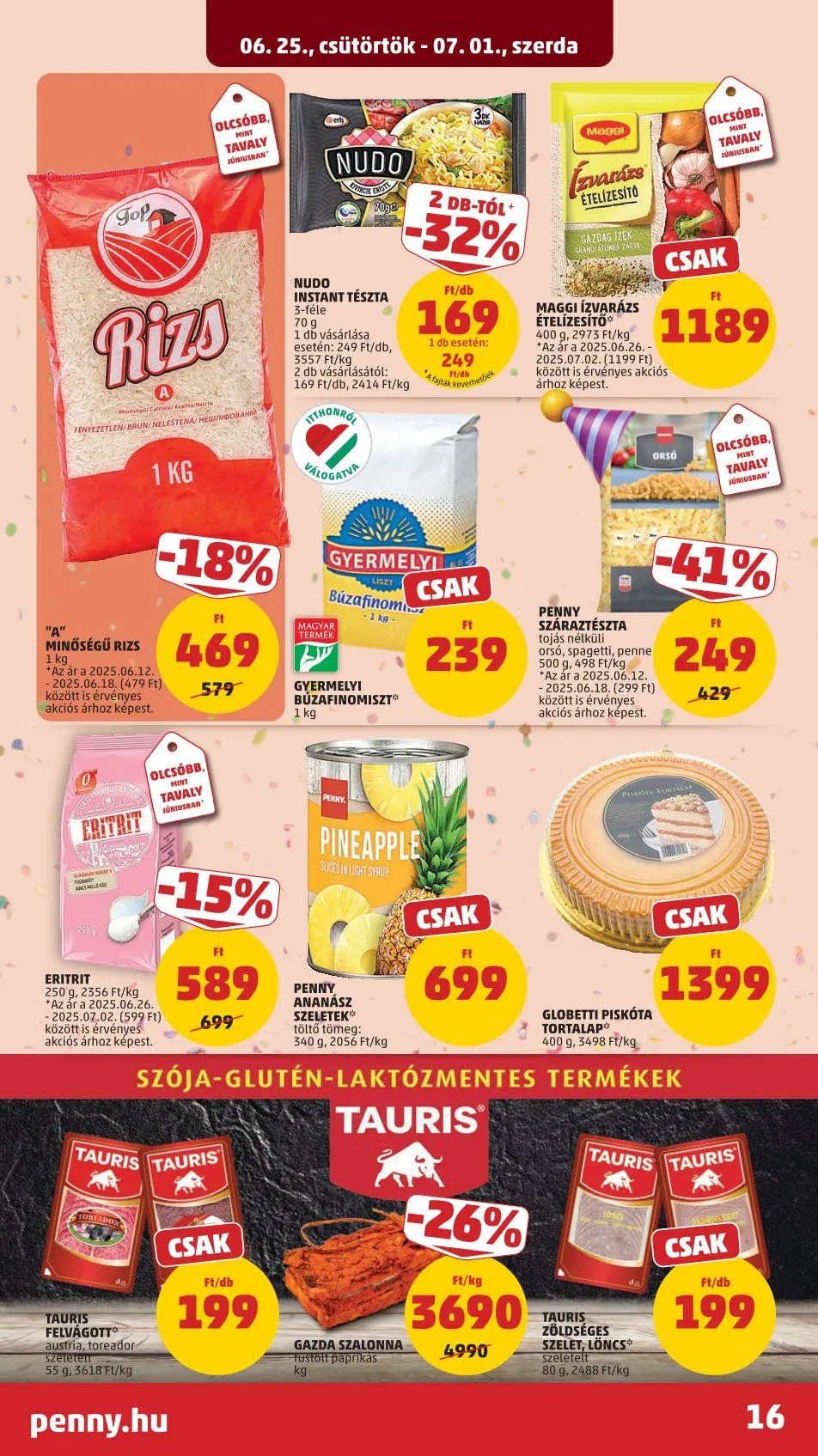 Katalógus  Penny Market legfrissebb ajánlatai június 25.-tól július 1.-ig 2026. - Oldal 16