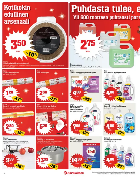  Kaupan Kärkkäinen  voimassa alkaen 17. joulukuuta - 23. joulukuuta 2025 - Tarjouslehti sivu 16