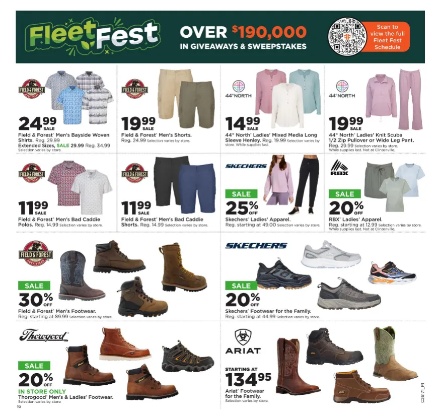 Weekly promotion Fleet Farm Sales spanning from April 20 to April 26 2026 - Page 16 for Catalogue 365