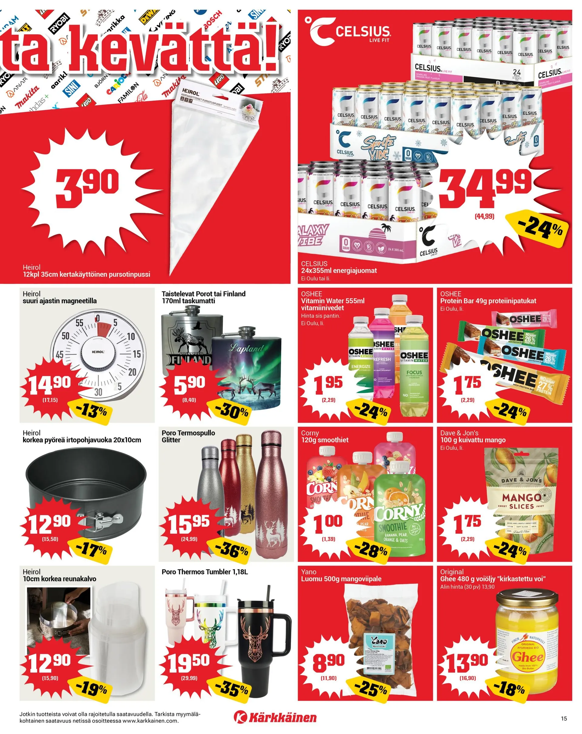  Kaupan Kärkkäinen uusimmat tarjoukset voimassa alkaen 1. maaliskuuta - 31. maaliskuuta 2026 - Tarjouslehti sivu 15