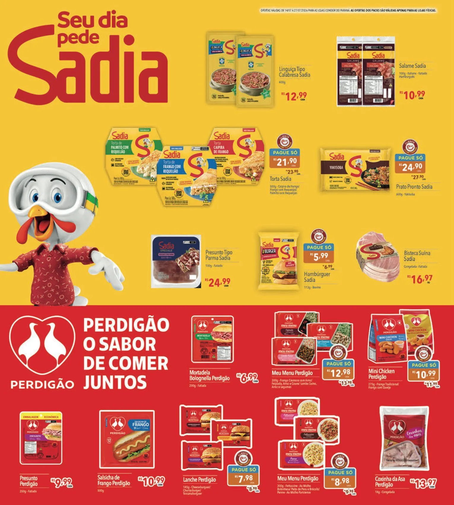 Encarte de Folhetos Supermercados Condor 14 de julho até 27 de julho 2026 - Pagina 16