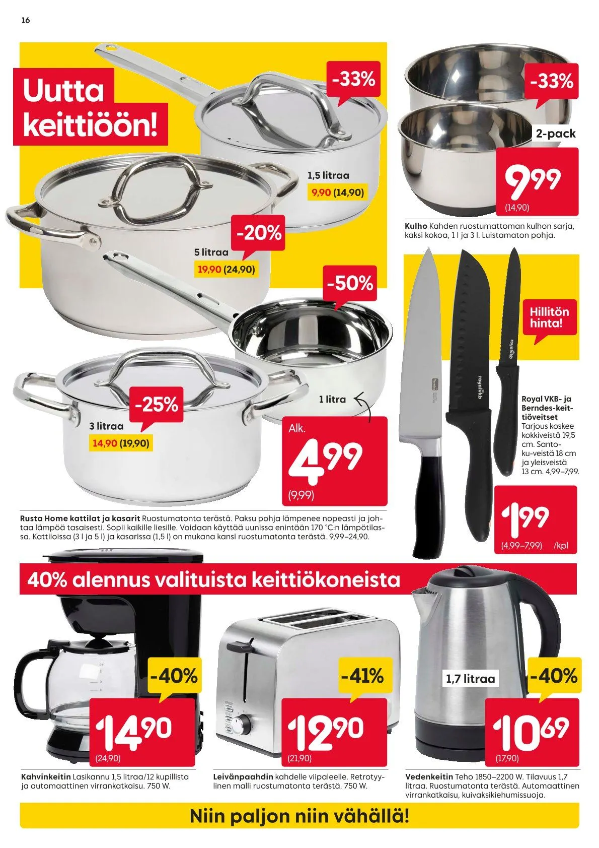 Kaupan Rusta uusimmat tarjoukset voimassa alkaen 27. lokakuuta - 2. marraskuuta 2025 - Tarjouslehti sivu 16