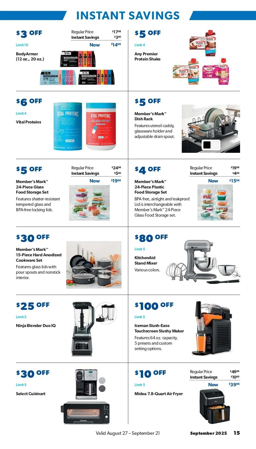 Weekly ad Instant Savings from August 19 to September 22 2025 - Page 15