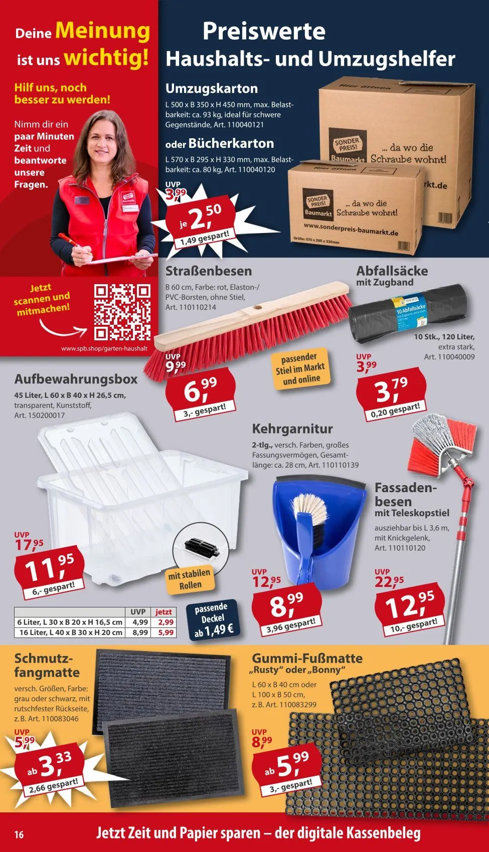 Sonderpreis-Baumarkt Prospekte von 7. März bis 13. März 2026 - Prospekt seite 16