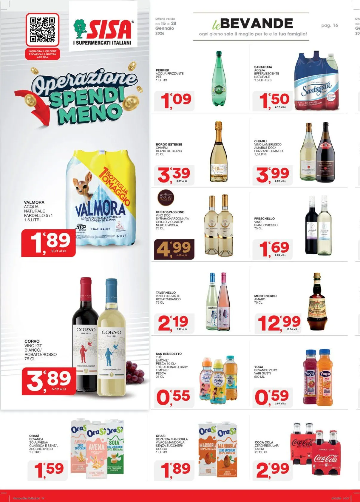 Volantini Sisa da 15 gennaio a 26 gennaio di 2026 - Pagina del volantino 16