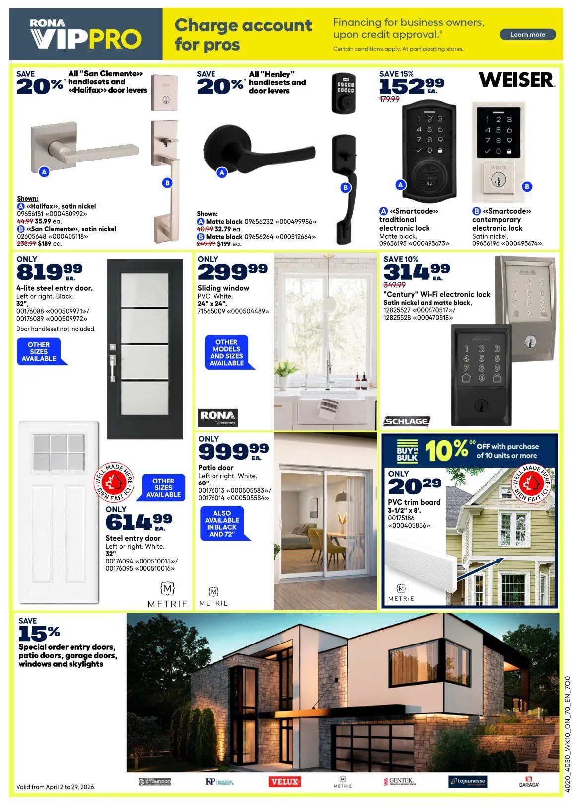 RONA Sales from April 3 to April 8 2026 - flyer page 16