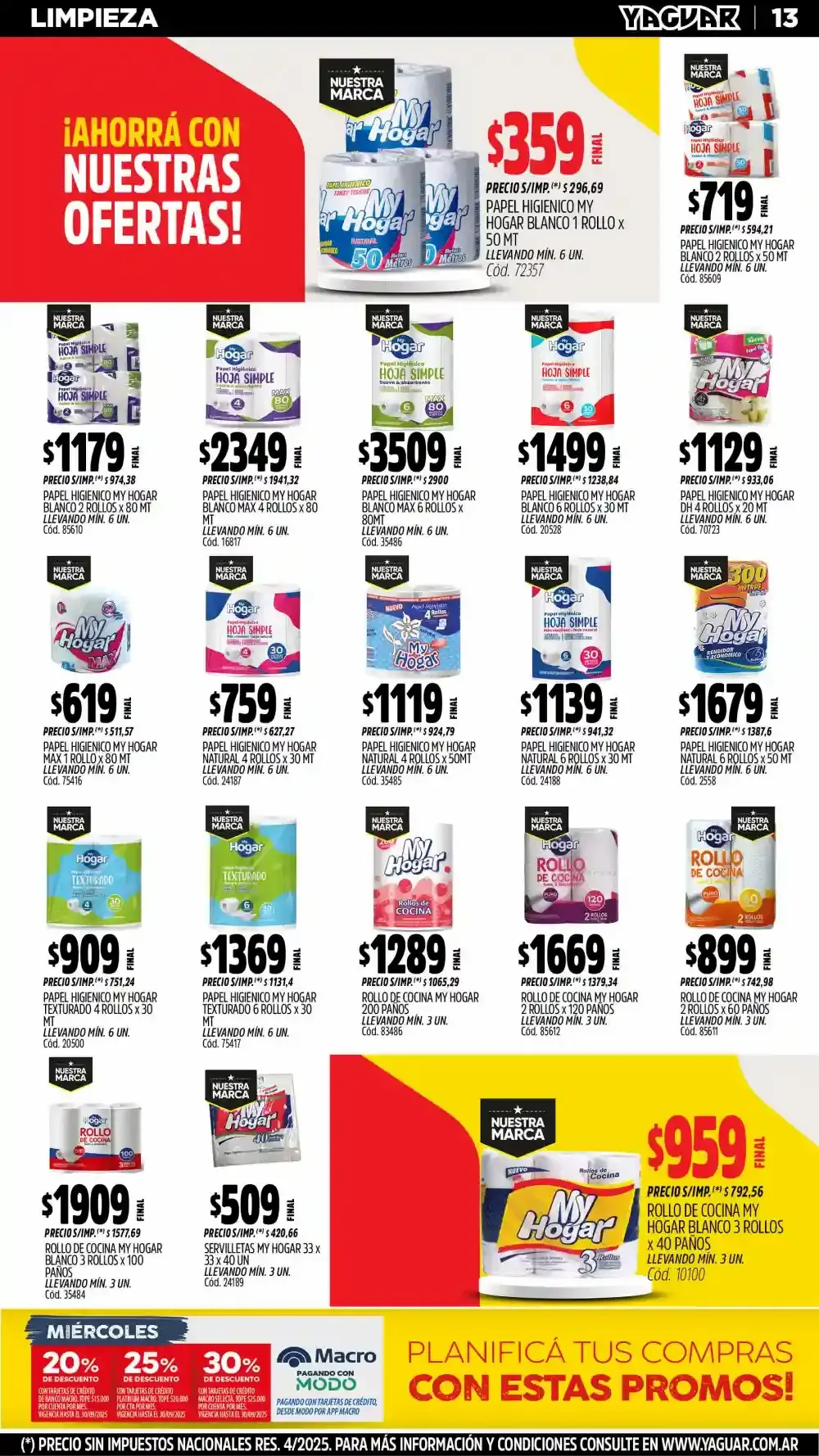 Ofertas de Ofertas Yaguar 1 de septiembre al 7 de septiembre 2025 - Página 15 del catálogo