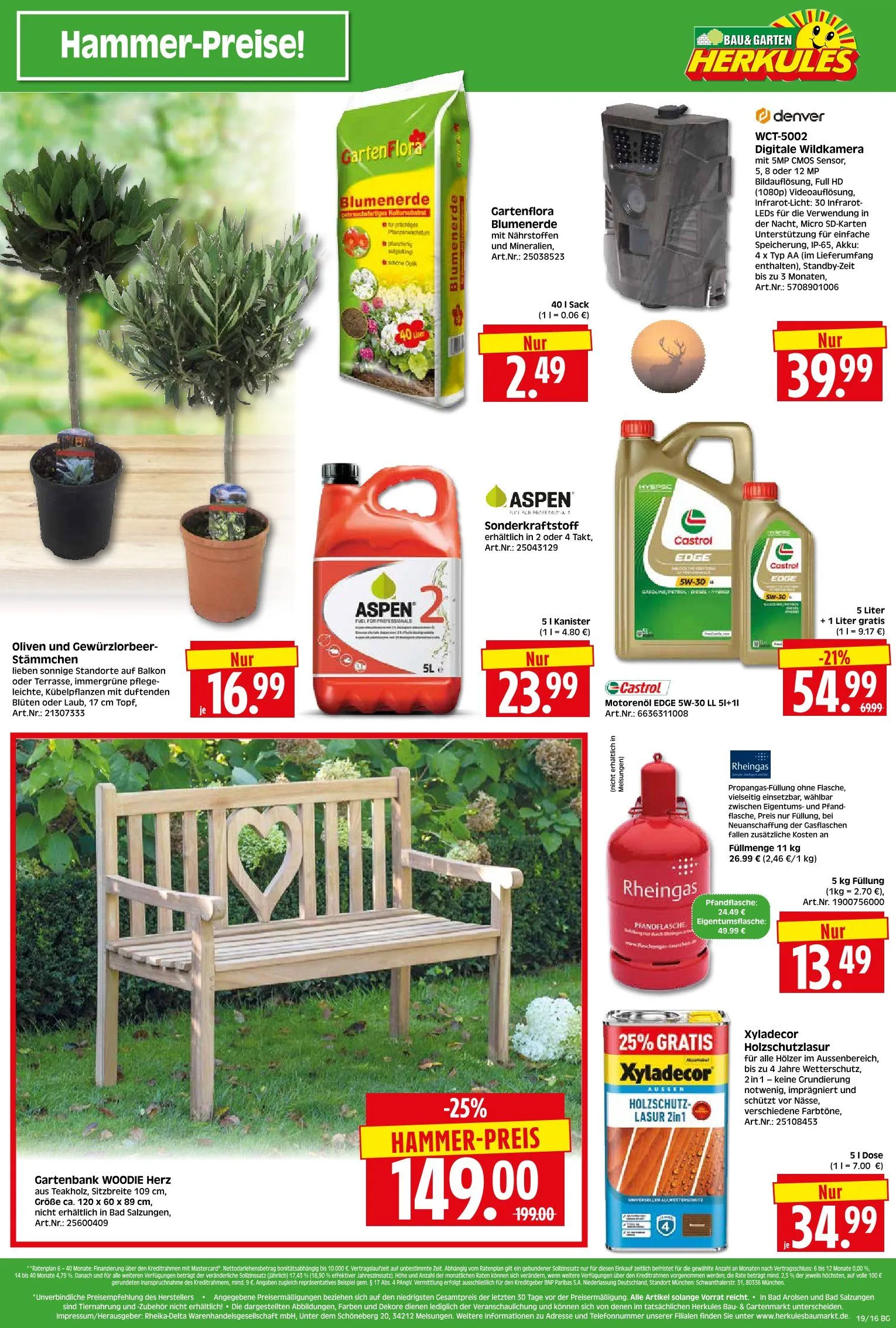 Herkules Baumarkt Prospekte von 5. Mai bis 10. Mai 2025 - Prospekt seite 16