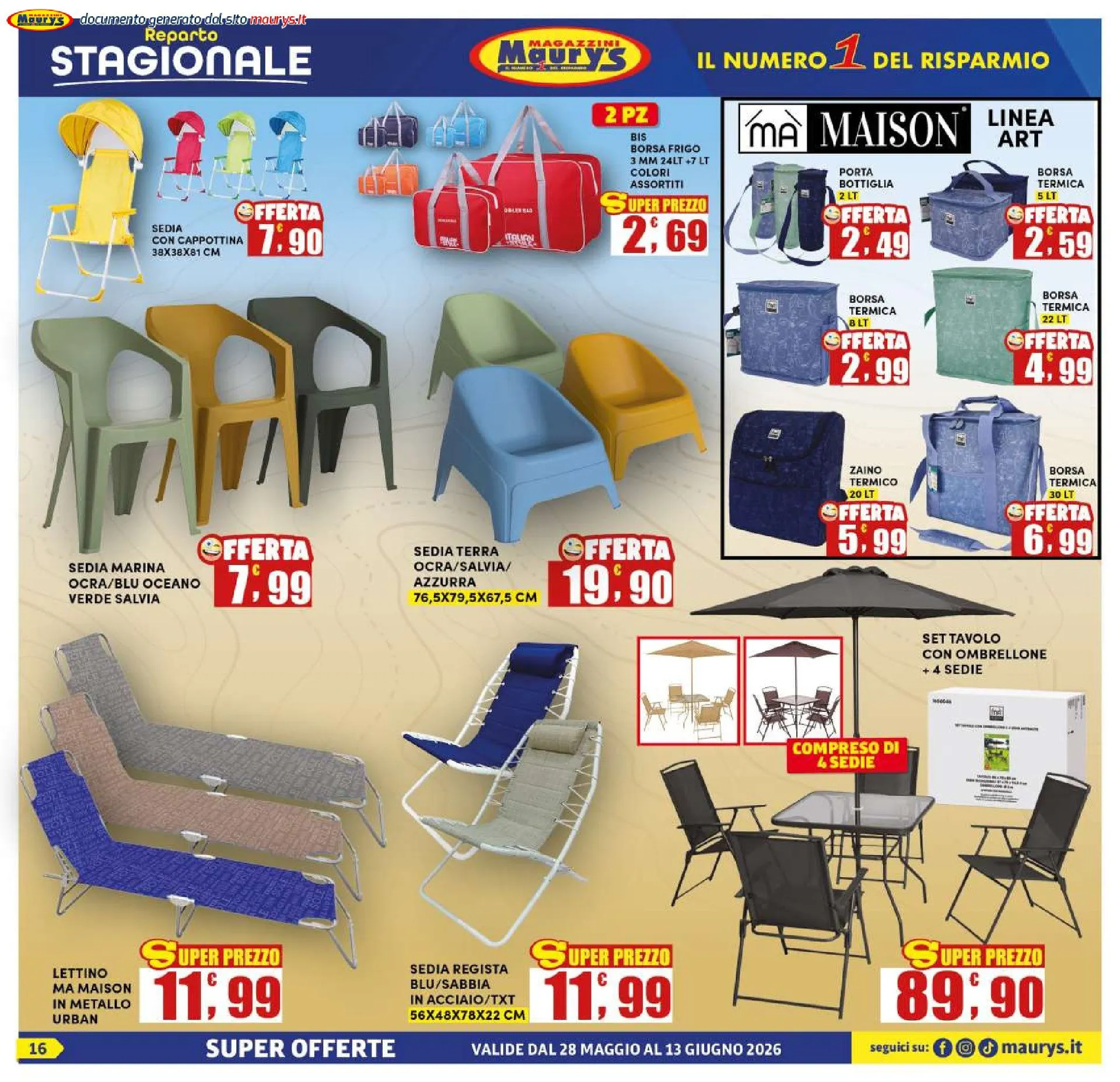 Maury's Volantino da 28 maggio a 13 giugno di 2026 - Pagina del volantino 14