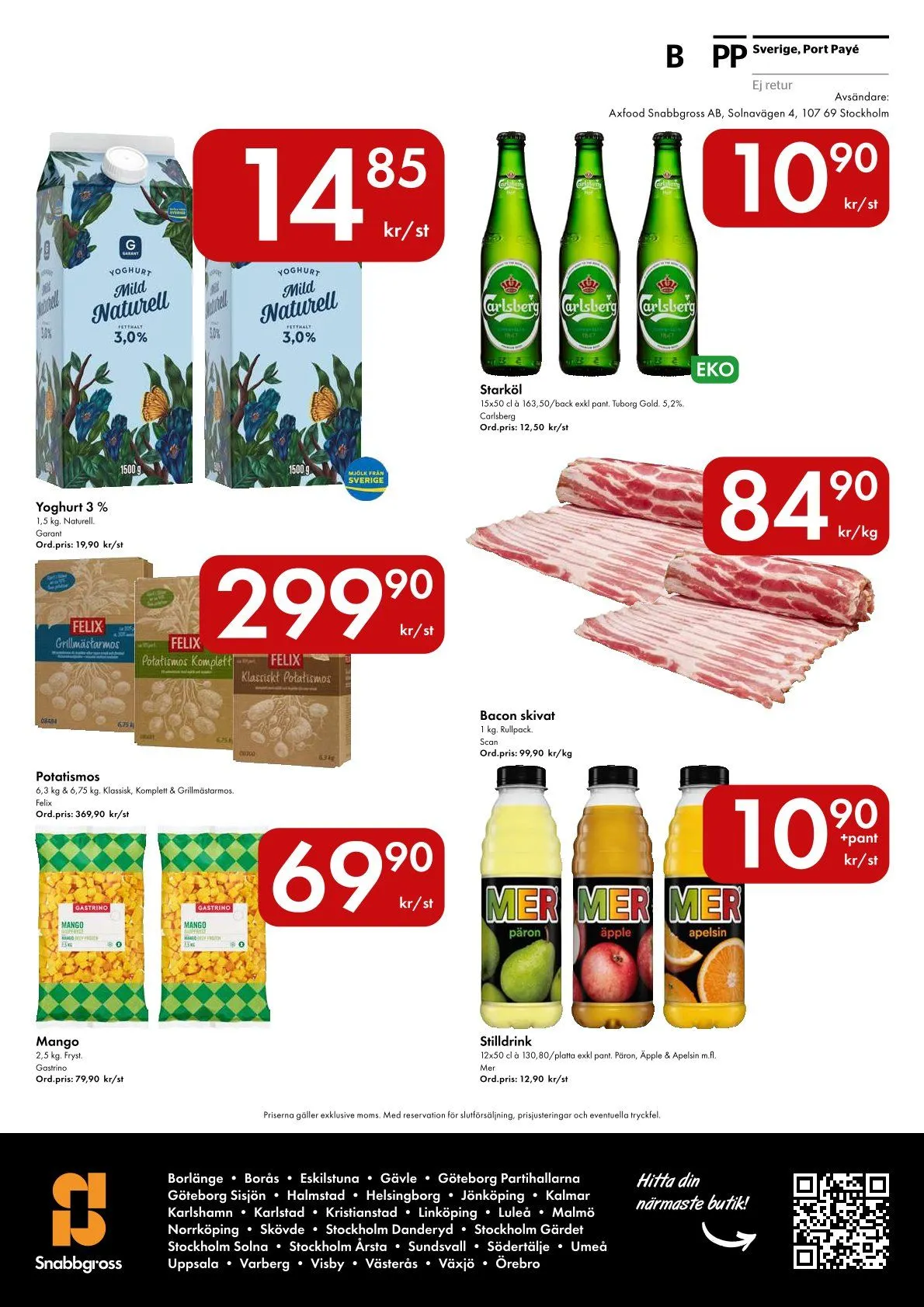  Axfood Snabbgross erbjudanden från 27 juli till 9 augusti 2026 - Reklamblad sidor 16