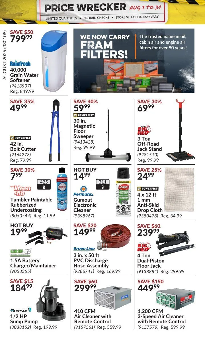 Flyer from August 1 to August 31 2025 - flyer page 16