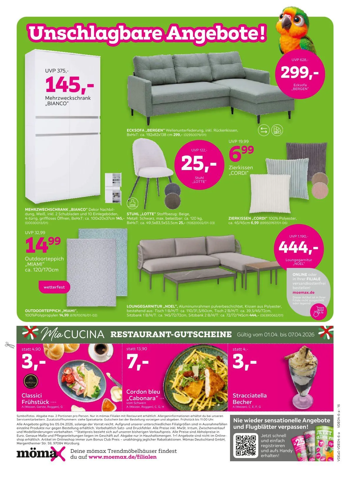 Mömax Angebote von 31. März bis 6. April 2026 - Prospekt seite 16