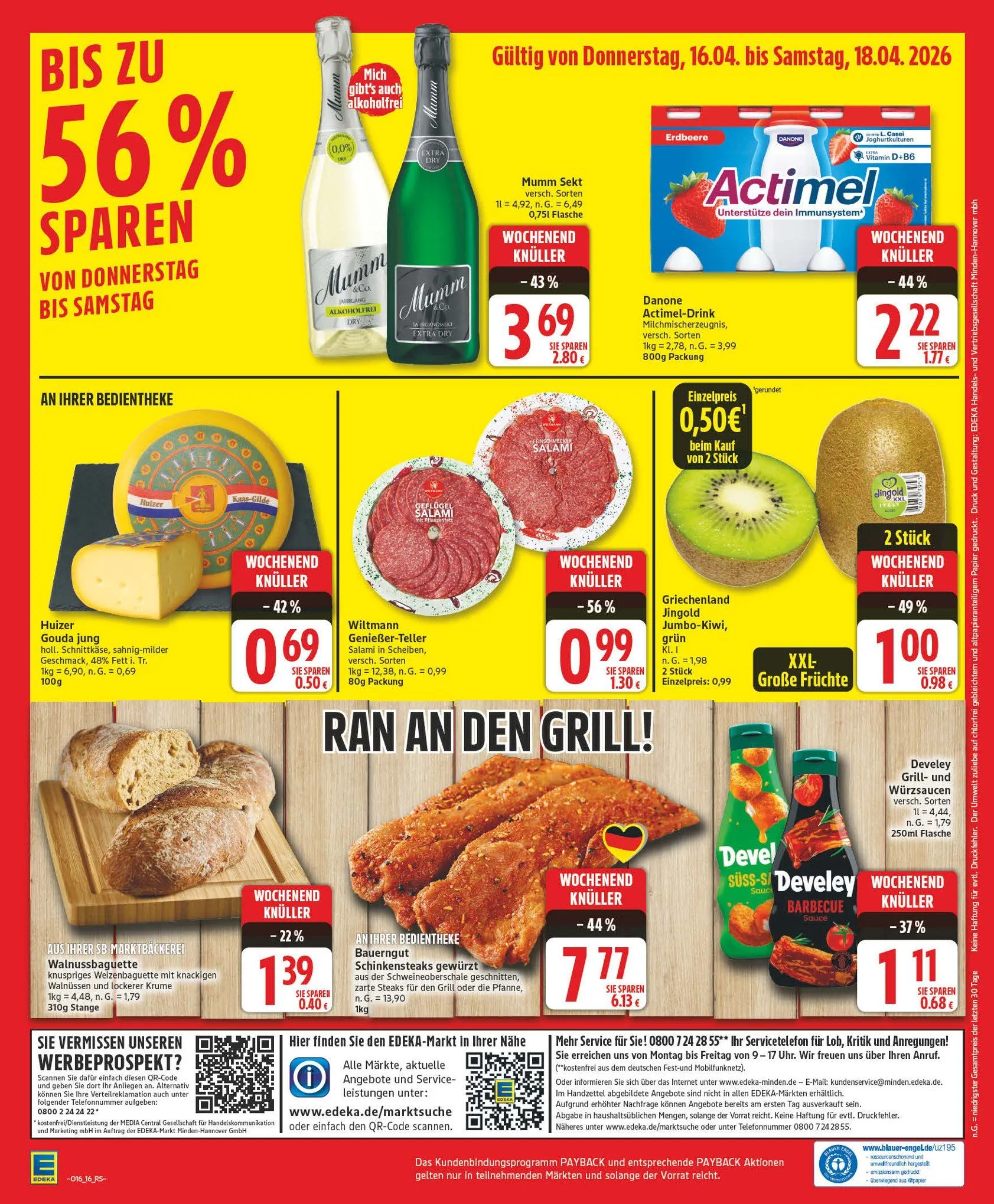 Edeka Prospekte von 13. April bis 18. April 2026 - Prospekt seite 16