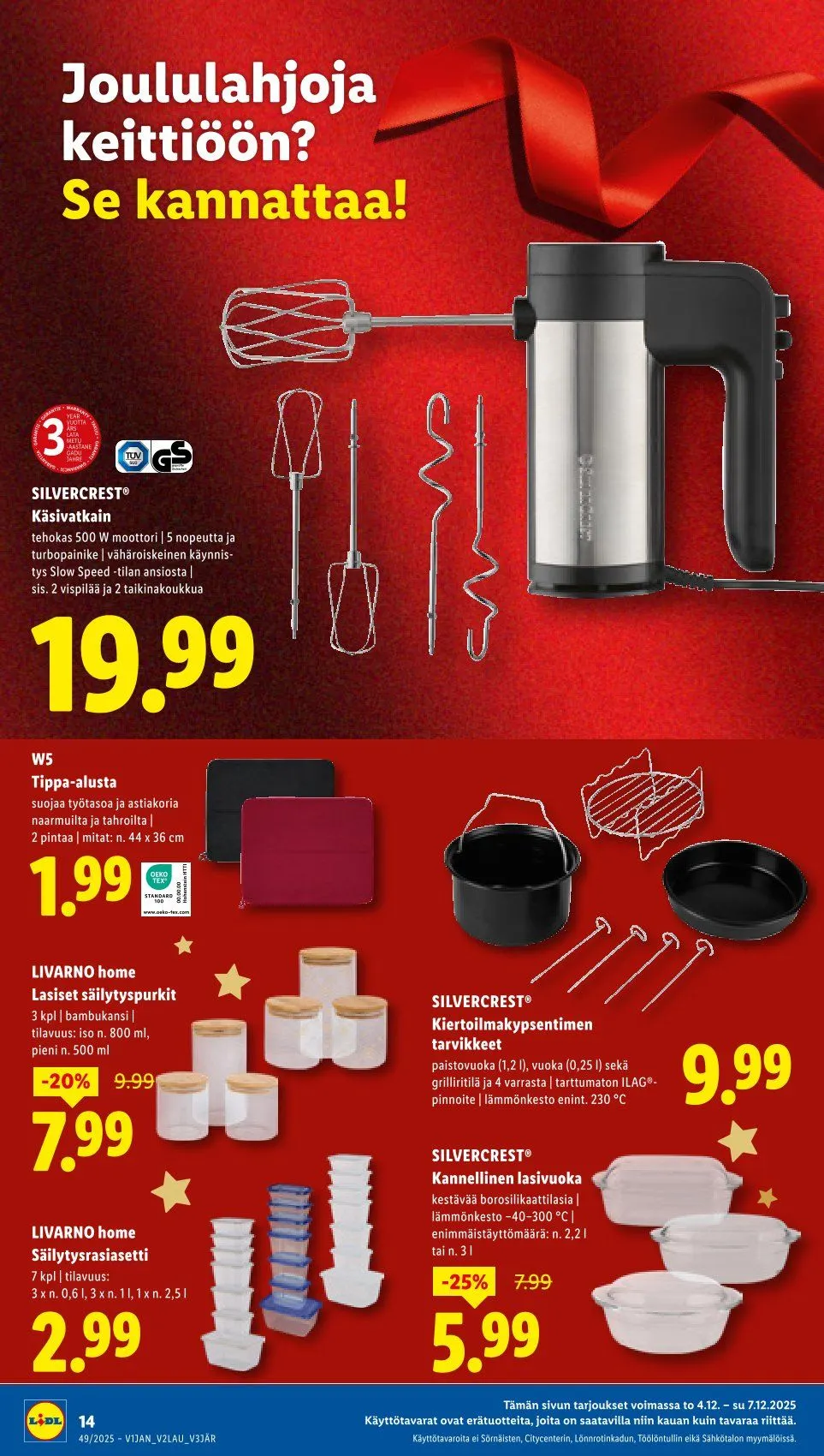 Lidl  Tarjoukset voimassa alkaen 4. joulukuuta - 7. joulukuuta 2025 - Tarjouslehti sivu 16