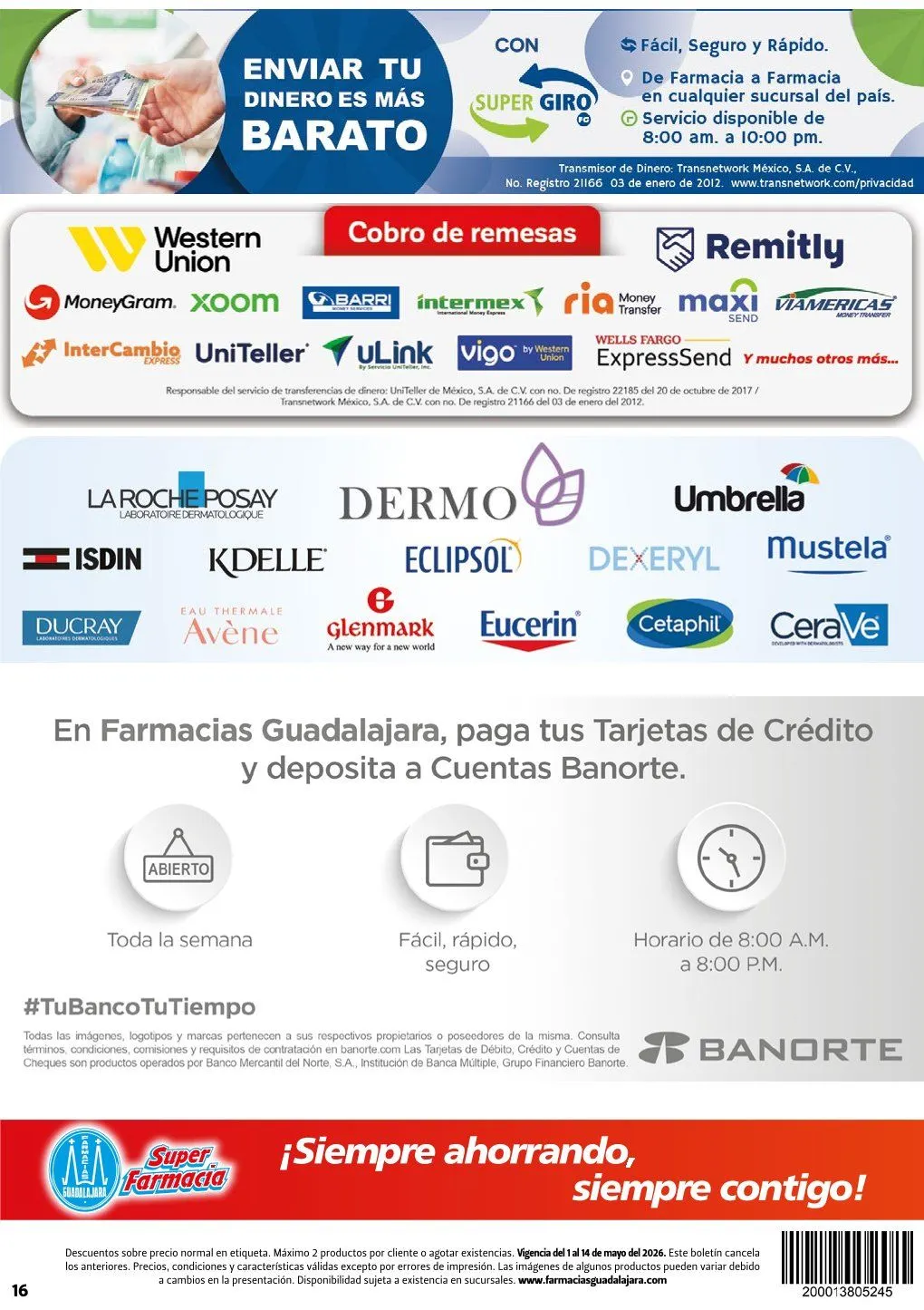 Catálogo de Farmacia Guadalajara Ofertas 1 de mayo al 14 de mayo 2026 - Pagina 16
