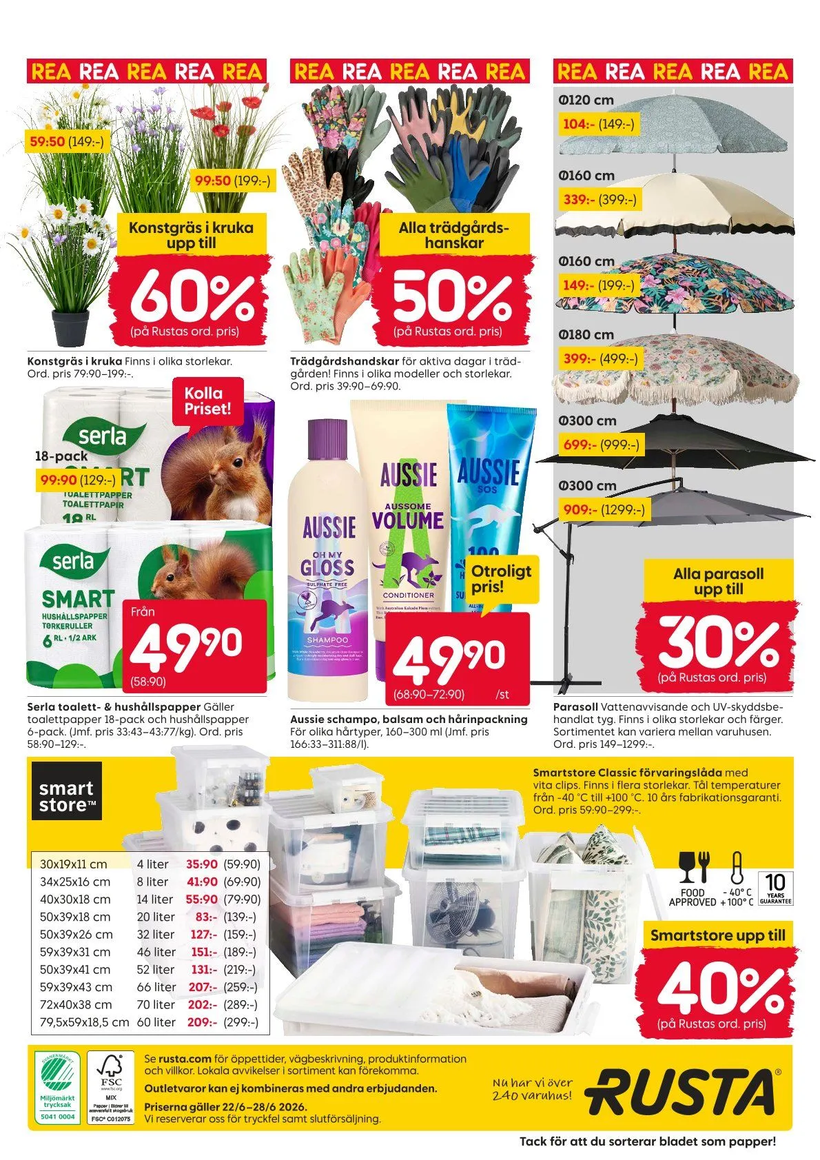 Rusta erbjudanden från 22 juni till 28 juni 2026 - Reklamblad sidor 16