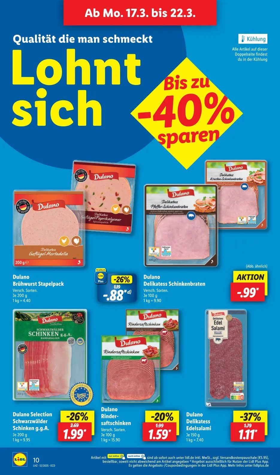 Lidl Prospekt von 17. März bis 22. März 2025 - Prospekt seite 16