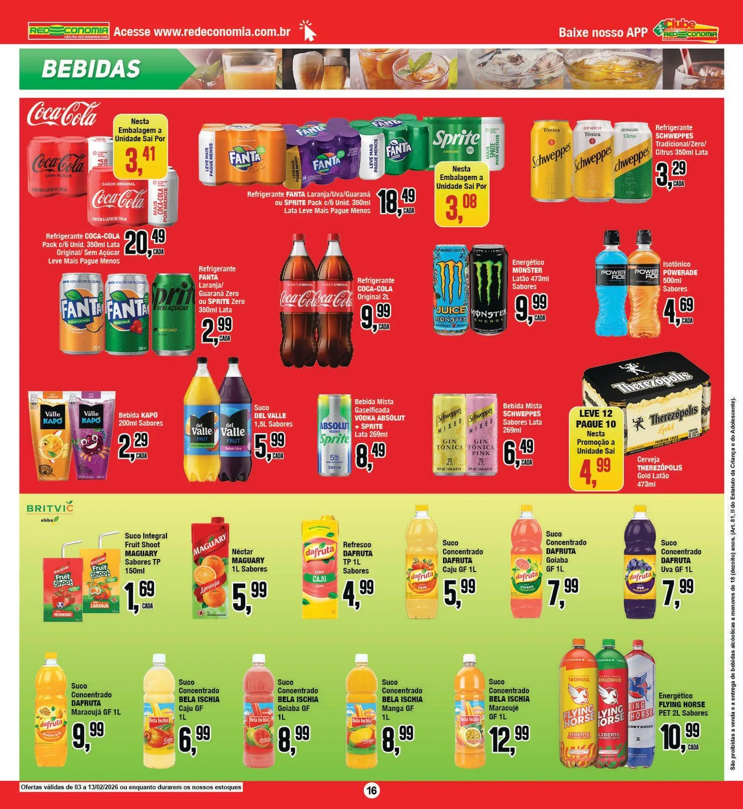 Encarte de Folhetos Redeconomia  4 de fevereiro até 5 de fevereiro 2026 - Pagina 16