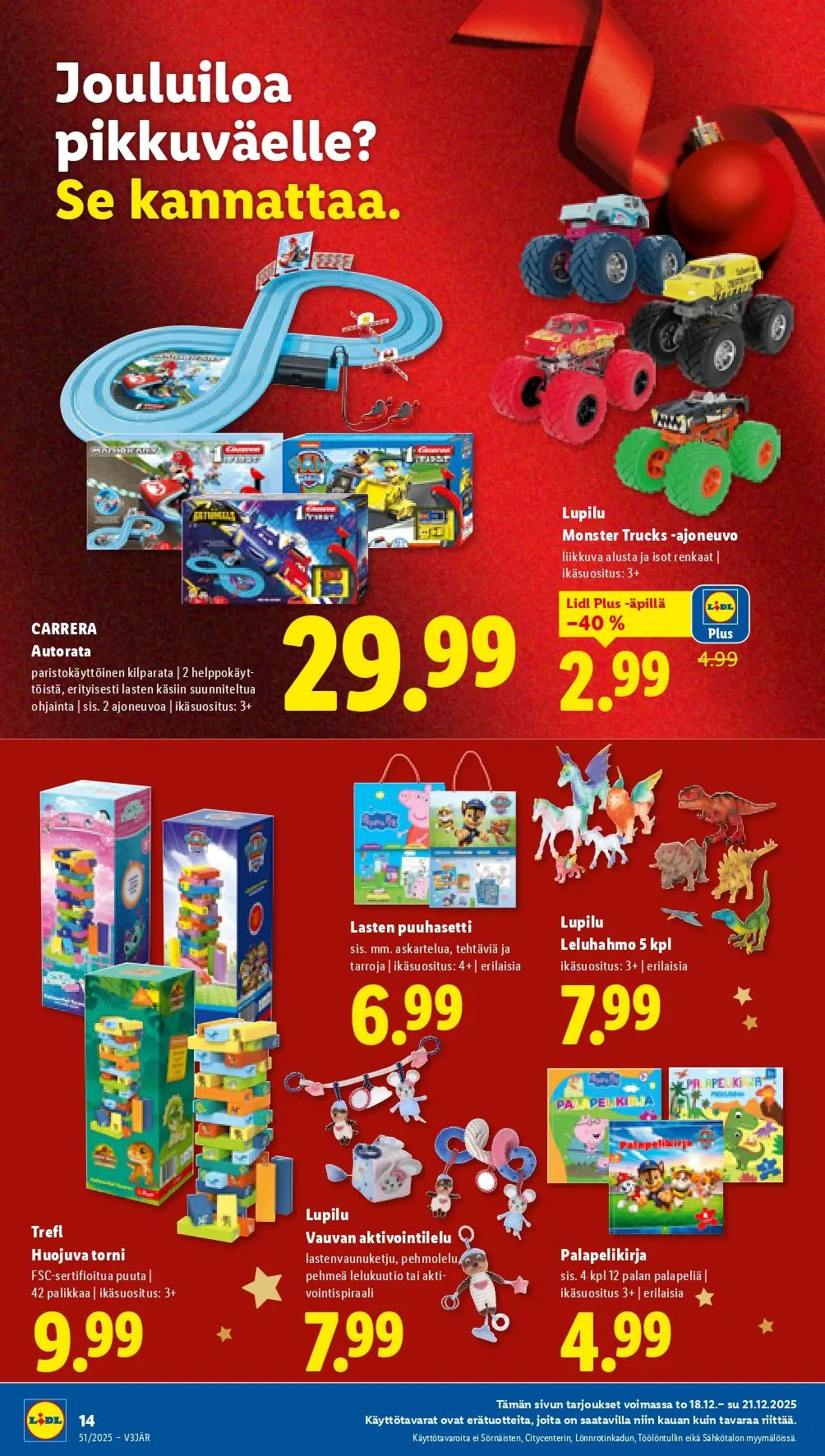 Kaupan Lidl tarjoukset voimassa alkaen 18. joulukuuta - 24. joulukuuta 2025 - Tarjouslehti sivu 16