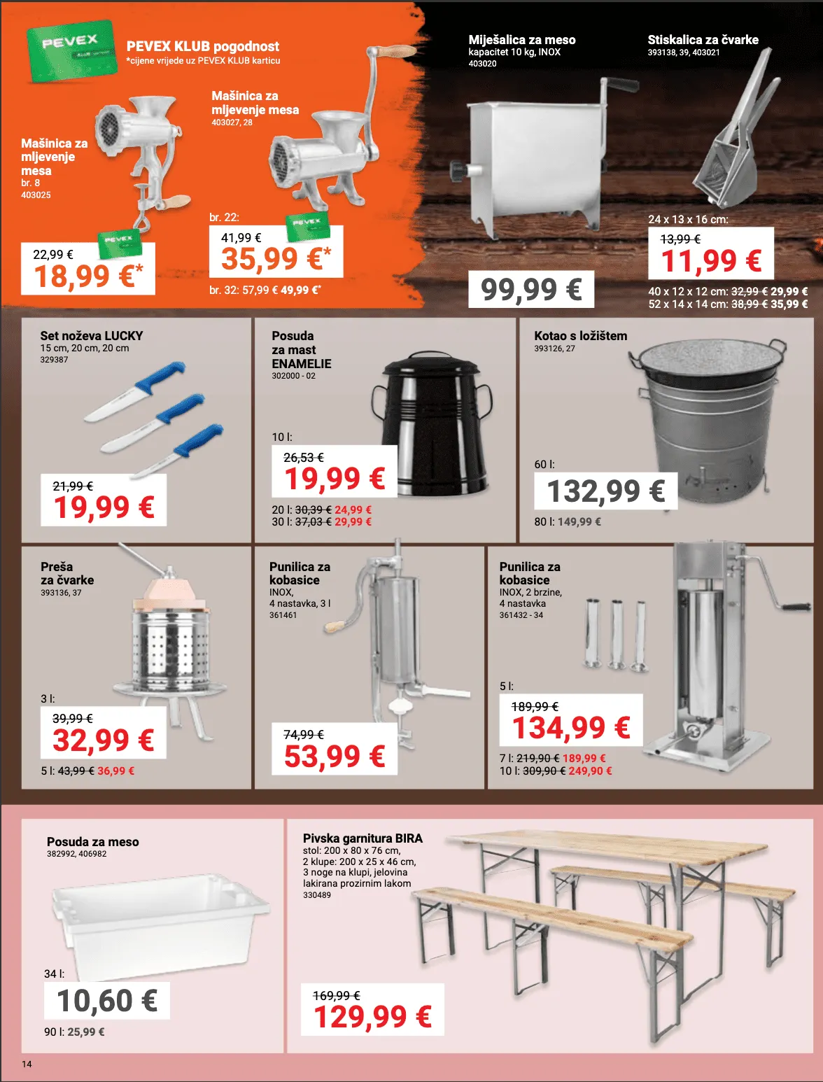 Katalog Najnovije ponude trgovine Pevex od 23. listopada do 17. studenoga 2025. - Pregled Stranica 14