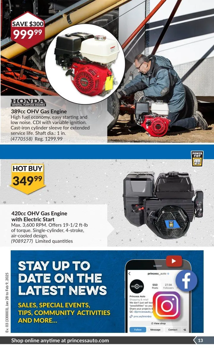 Princess Auto Sales from January 28 to February 9 2025 - flyer page 16