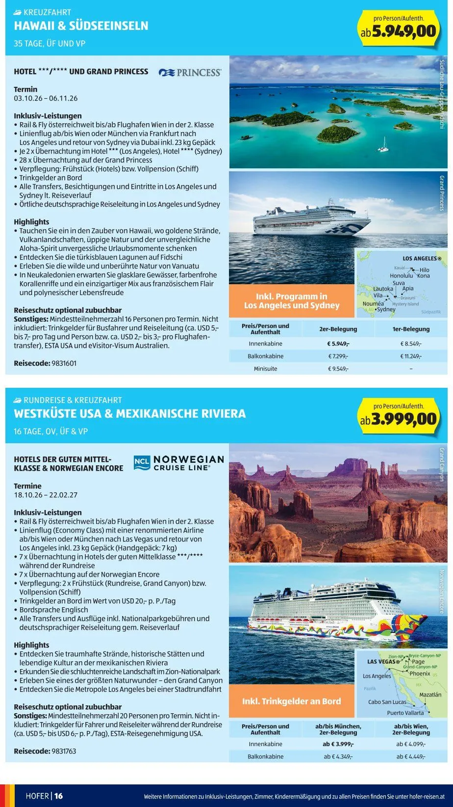  Hofer Prospekte von 29. April bis 26. Mai 2026 - Flugblätt seite  16