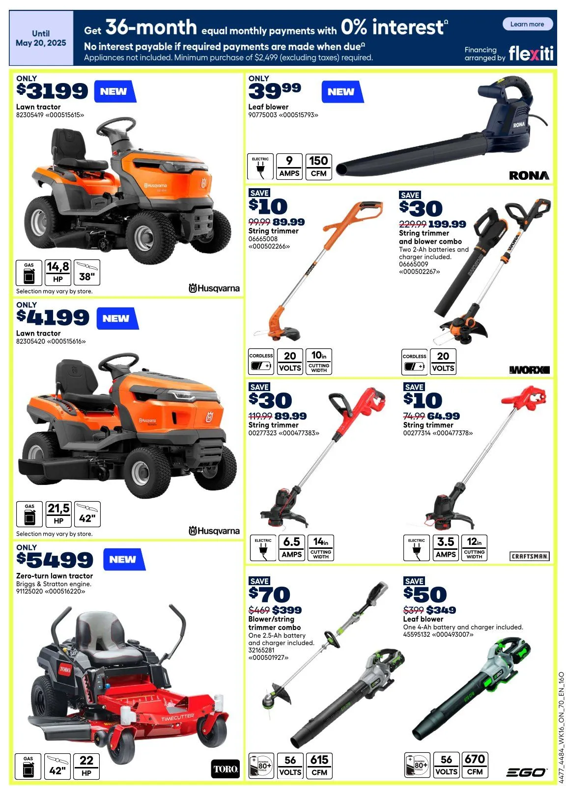  RONA Sales from May 14 to May 17 2026 - flyer page 16