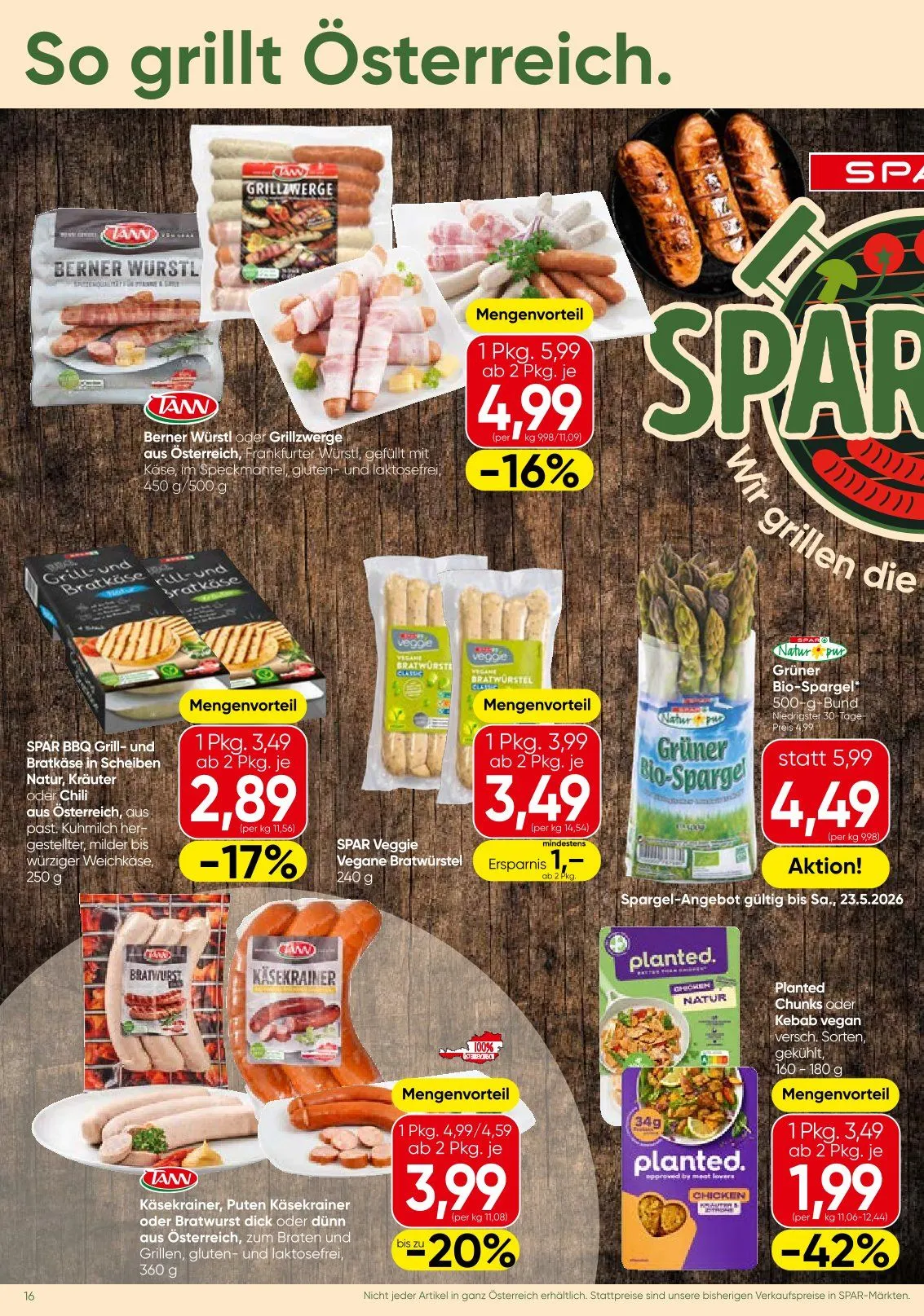  SPAR Prospekte von 21. Mai bis 2. Juni 2026 - Flugblätt seite  16