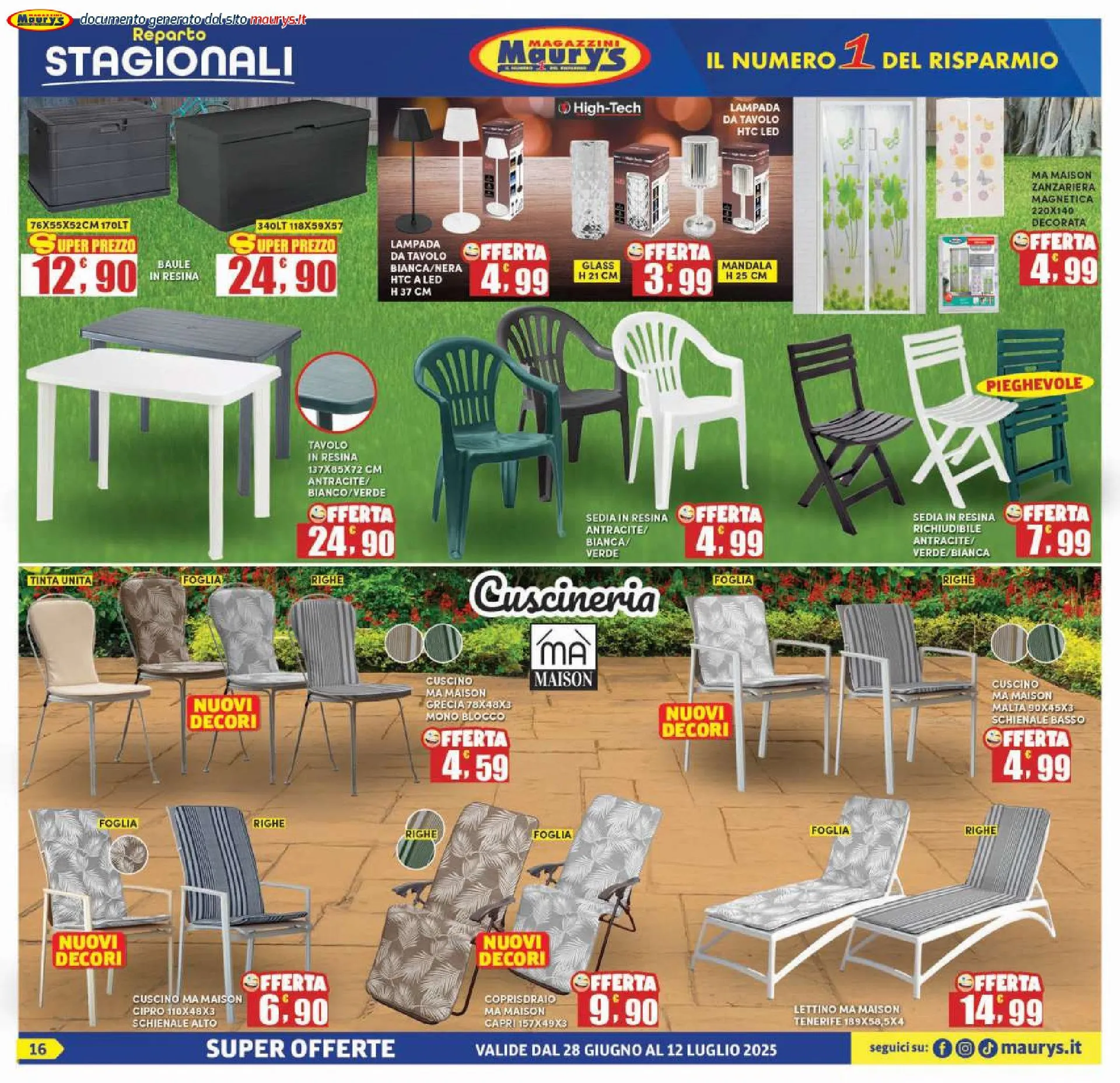 Maury's Promozione da 28 giugno a 12 luglio di 2025 - Pagina del volantino 16