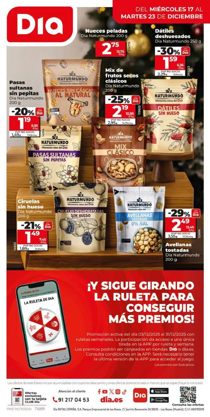 Catálogo de Dia Ofertas 17 de diciembre al 23 de diciembre 2025 - Página 16