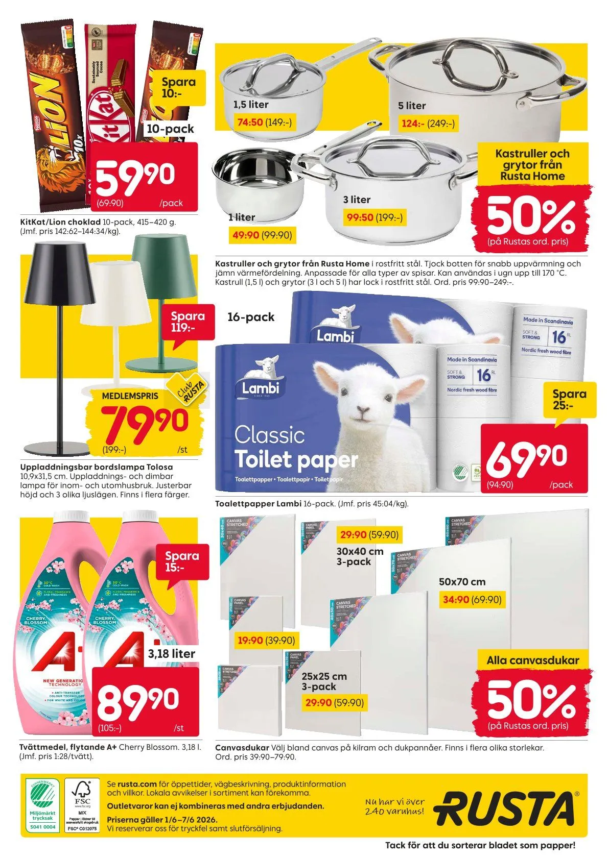 Rusta erbjudanden från 1 juni till 6 juni 2026 - Reklamblad sidor 16