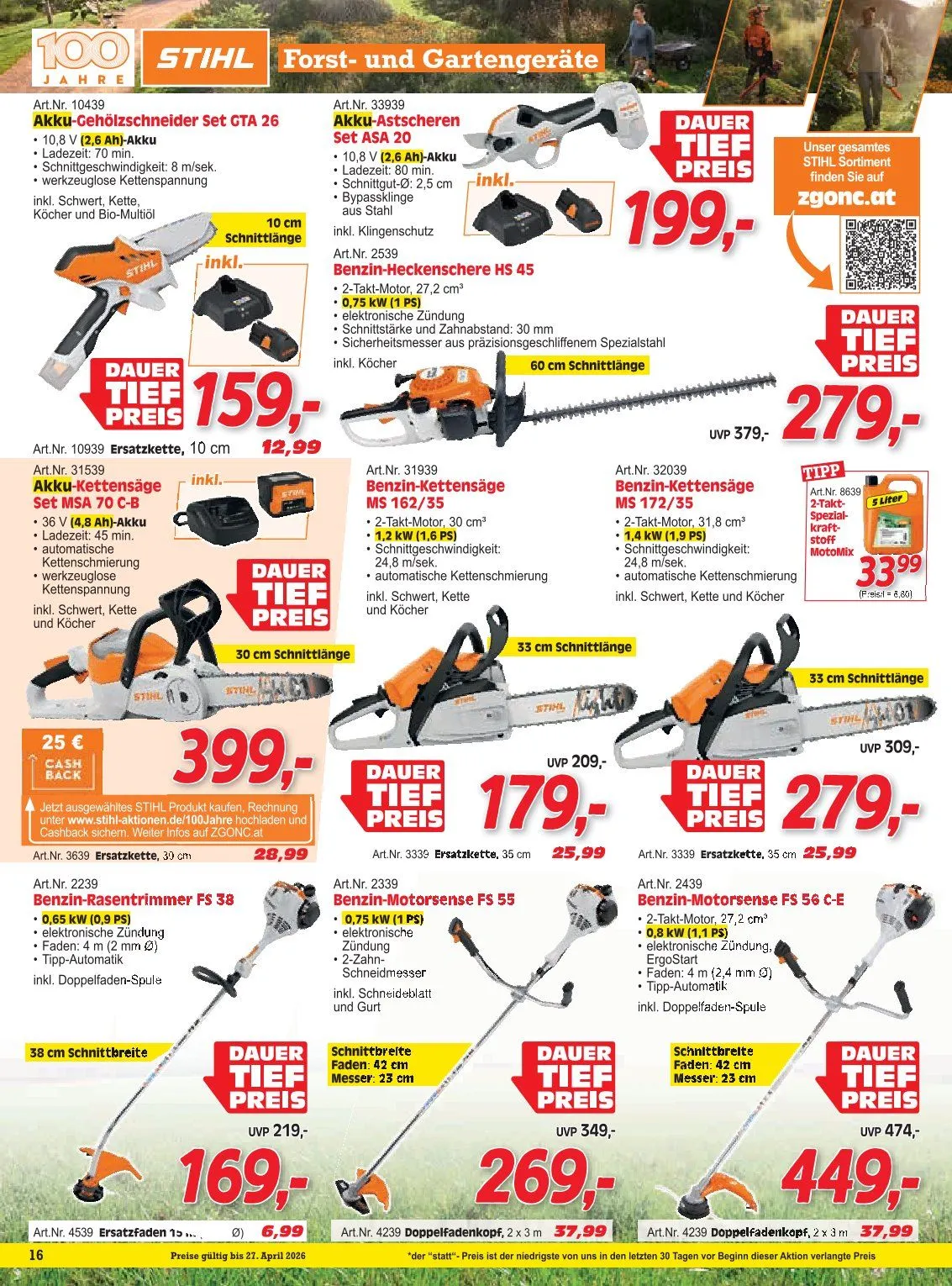 Zgonc Prospekte  von 13. April bis 27. April 2026 - Flugblätt seite  16