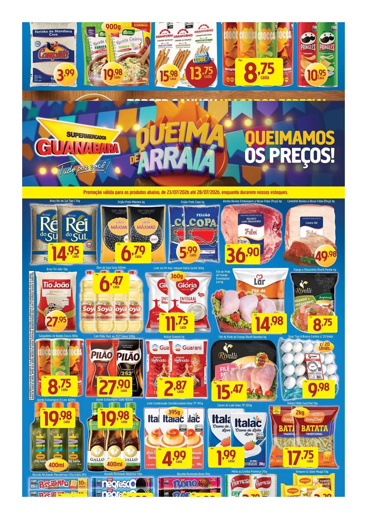 Encarte de Folhetos Supermercados Guanabara 23 de julho até 28 de julho 2026 - Pagina 16