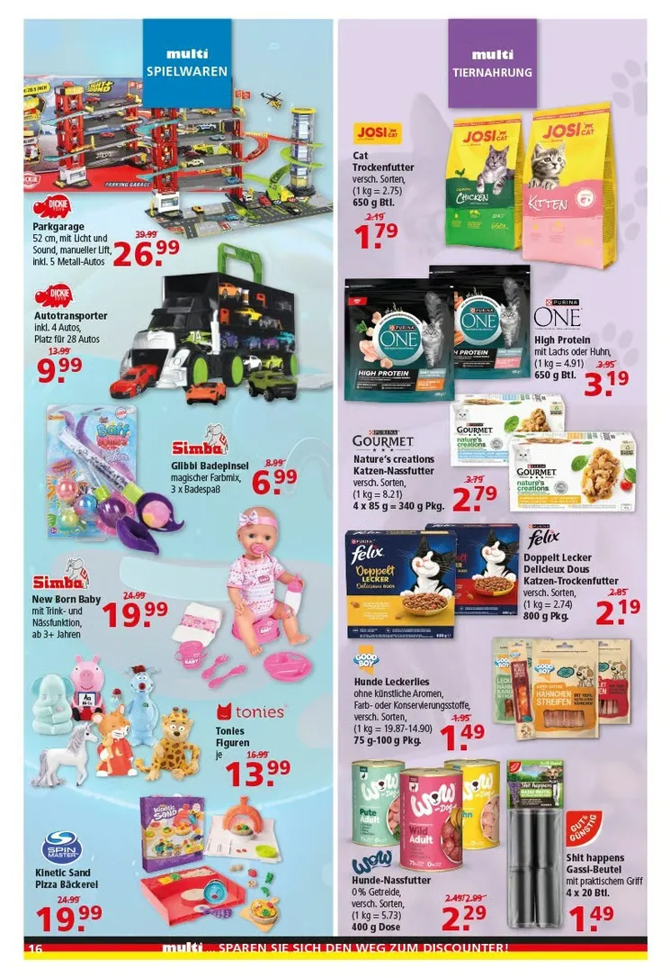 Multi Markt Angebote von 6. Juli bis 11. Juli 2026 - Prospekt seite 16