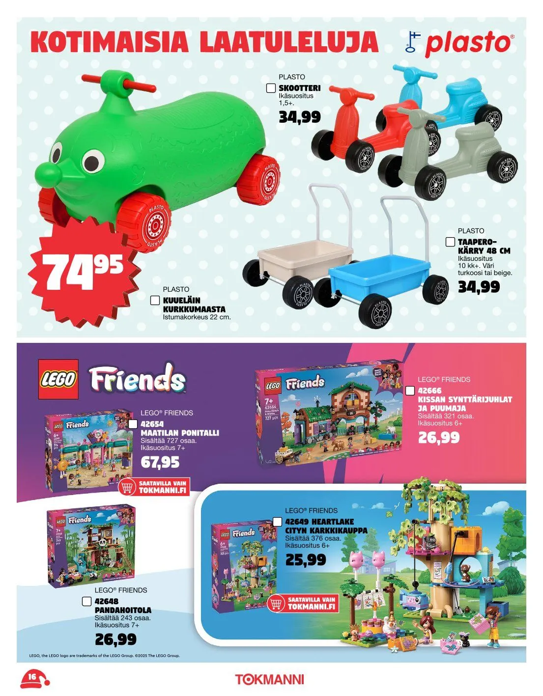  Tokmanni Tarjoukset voimassa alkaen 3. marraskuuta - 24. joulukuuta 2025 - Tarjouslehti sivu 16